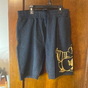 TRUE RELIGION COMFY SHORTS 🩳 GOLD BUDDHA LOGO ON THE SIDE.